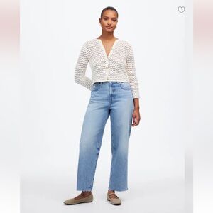 NWT Madewell Curvy Perfect Vintage Wide-Leg Crop Jean